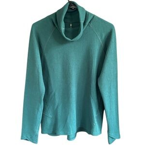 Like New Kühl Petra Thermal Turtle / Cowl Neck Top Green Size Medium Retail $69